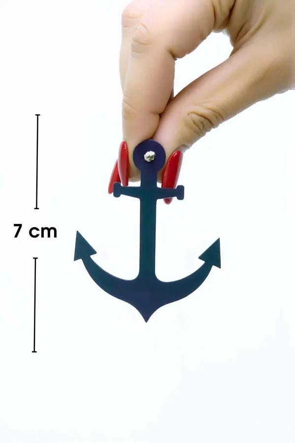 Reflective Anchor Earrings