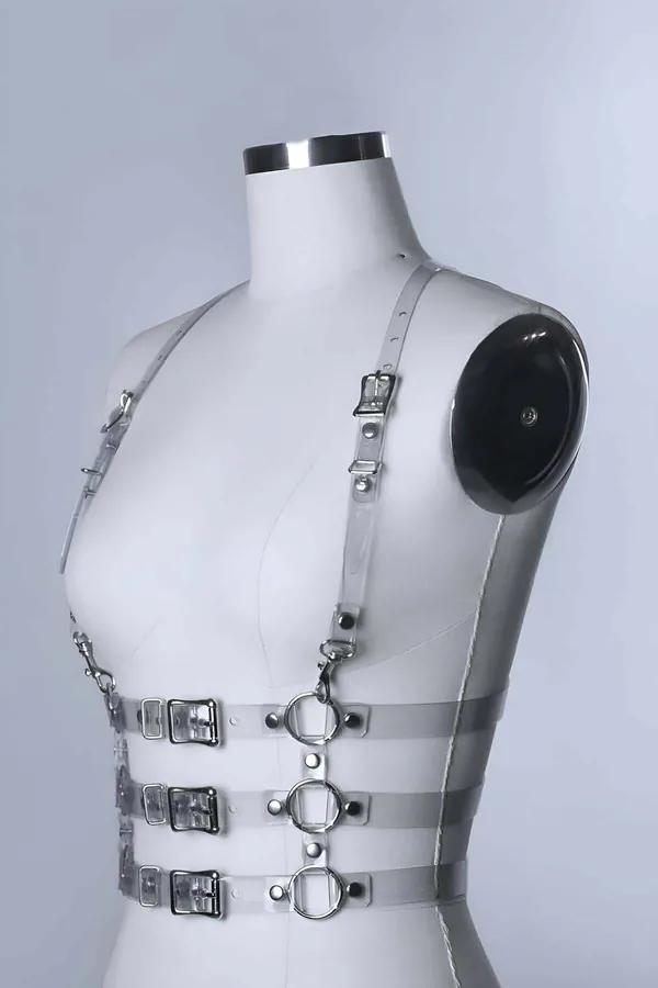 Transparent Body Harness with O-Ring Details