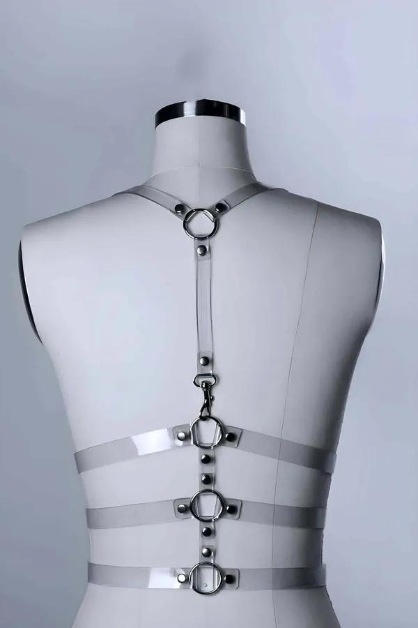 Transparent Body Harness with O-Ring Details