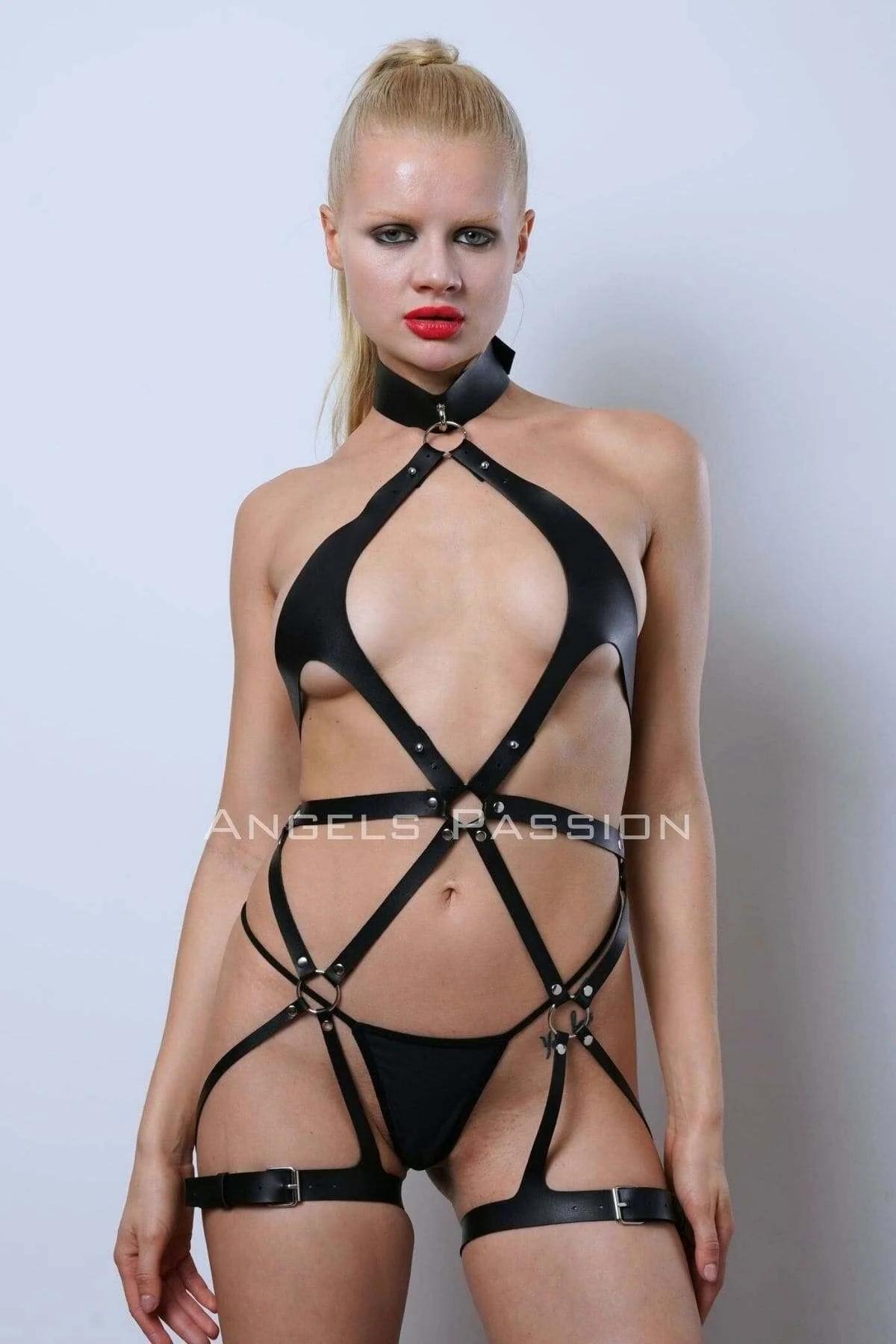 Full Body Harness with Strappy Cut-Out Design