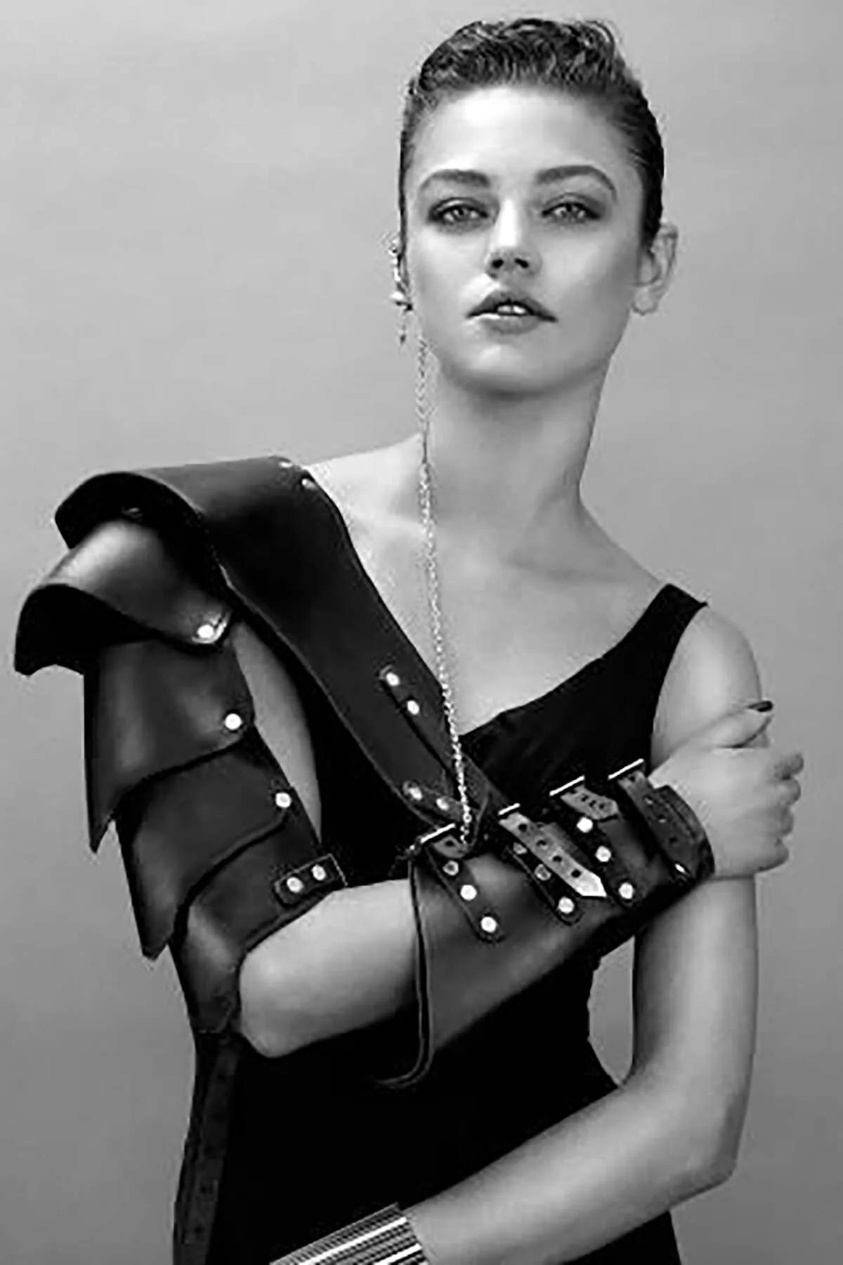 Asymmetric Faux Leather Shoulder & Arm Harness