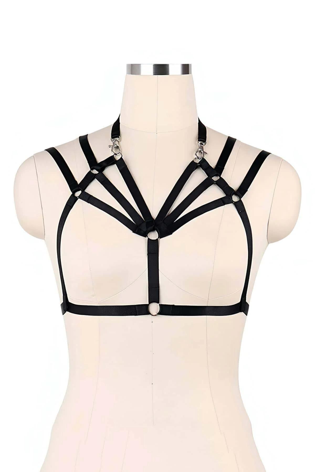 Strappy Chest Harness with O-Rings