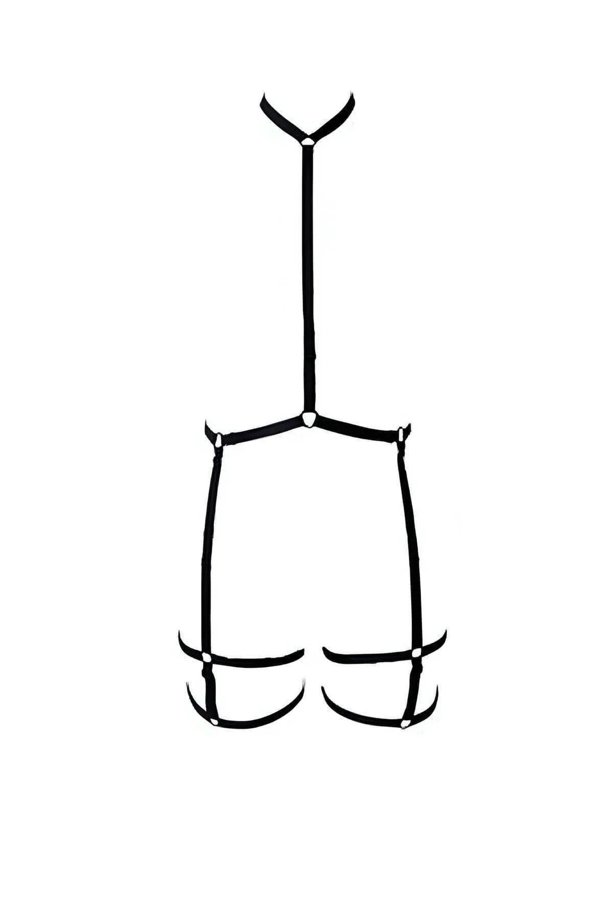 Adjustable Strappy Garter Body Harness