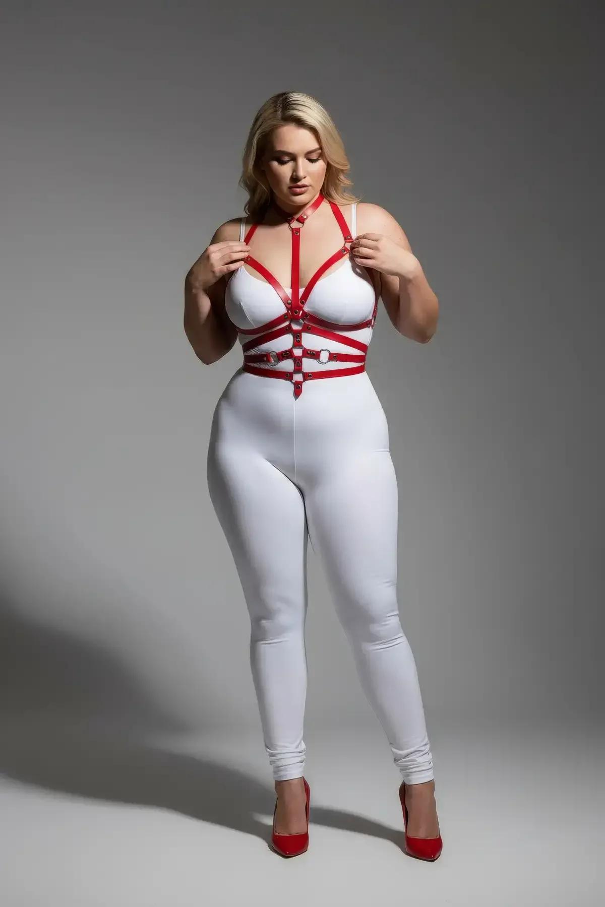 Full Body Harness with Detachable O-Ring Chain