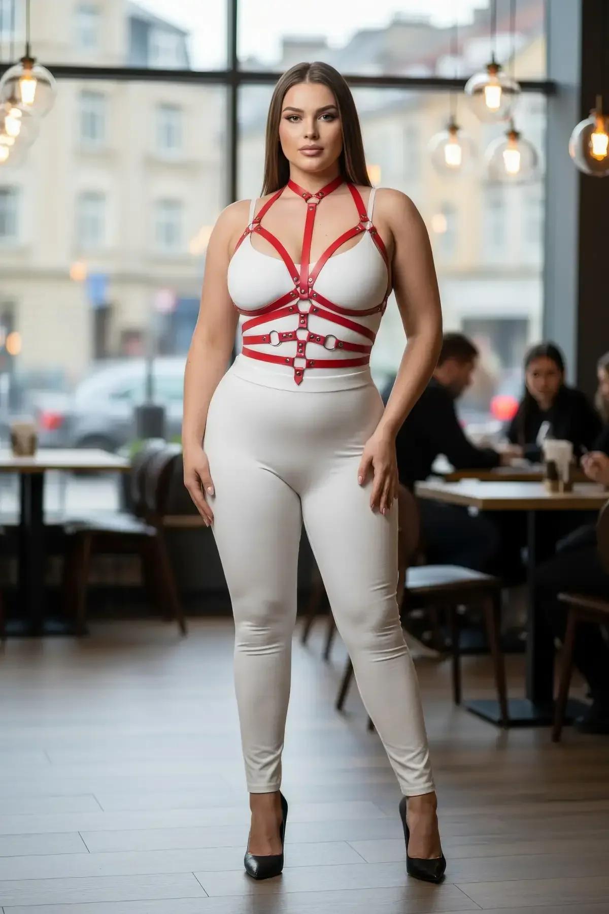 Full Body Harness with Detachable O-Ring Chain