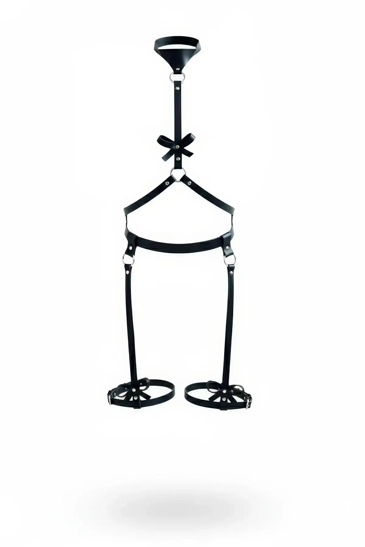 Full Body Harness with Neck Collar & Thigh Garters