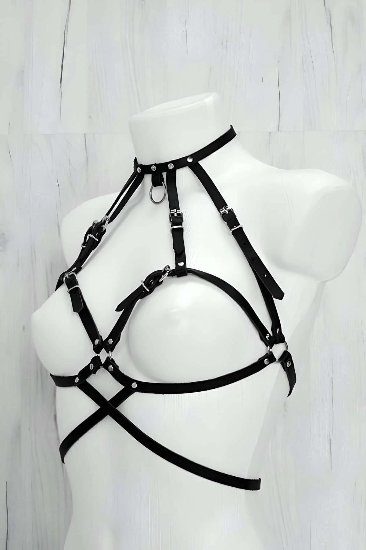 Full Body Harness with Detachable O-Ring Chain