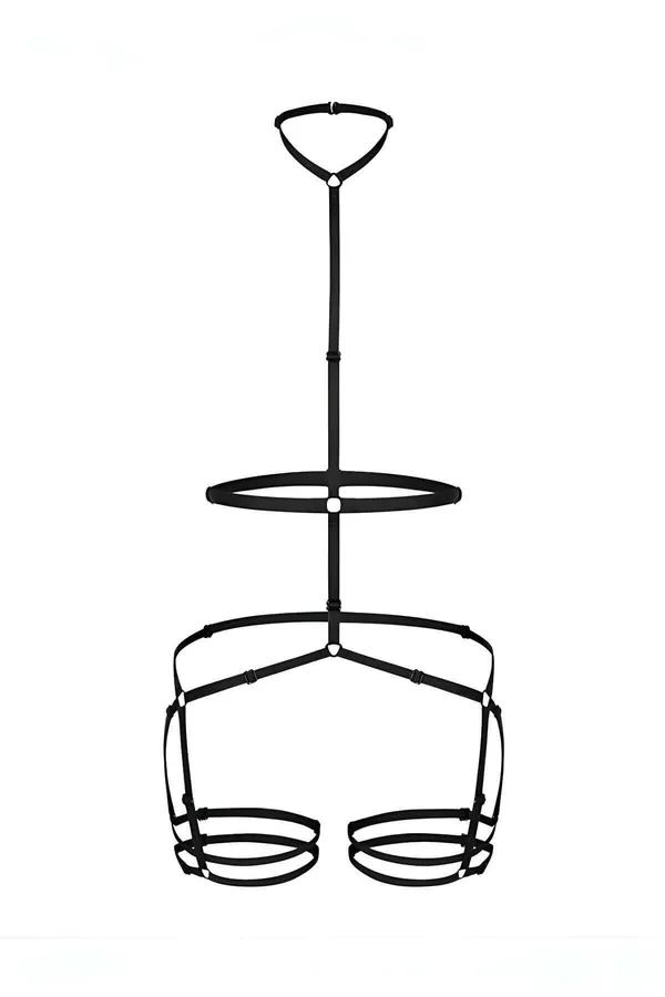 Strappy Body Harness with Leg Garters