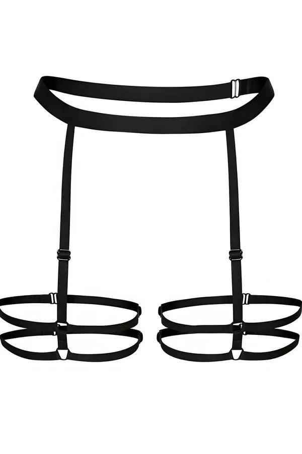 Adjustable Strappy Leg Harness with Double Rings