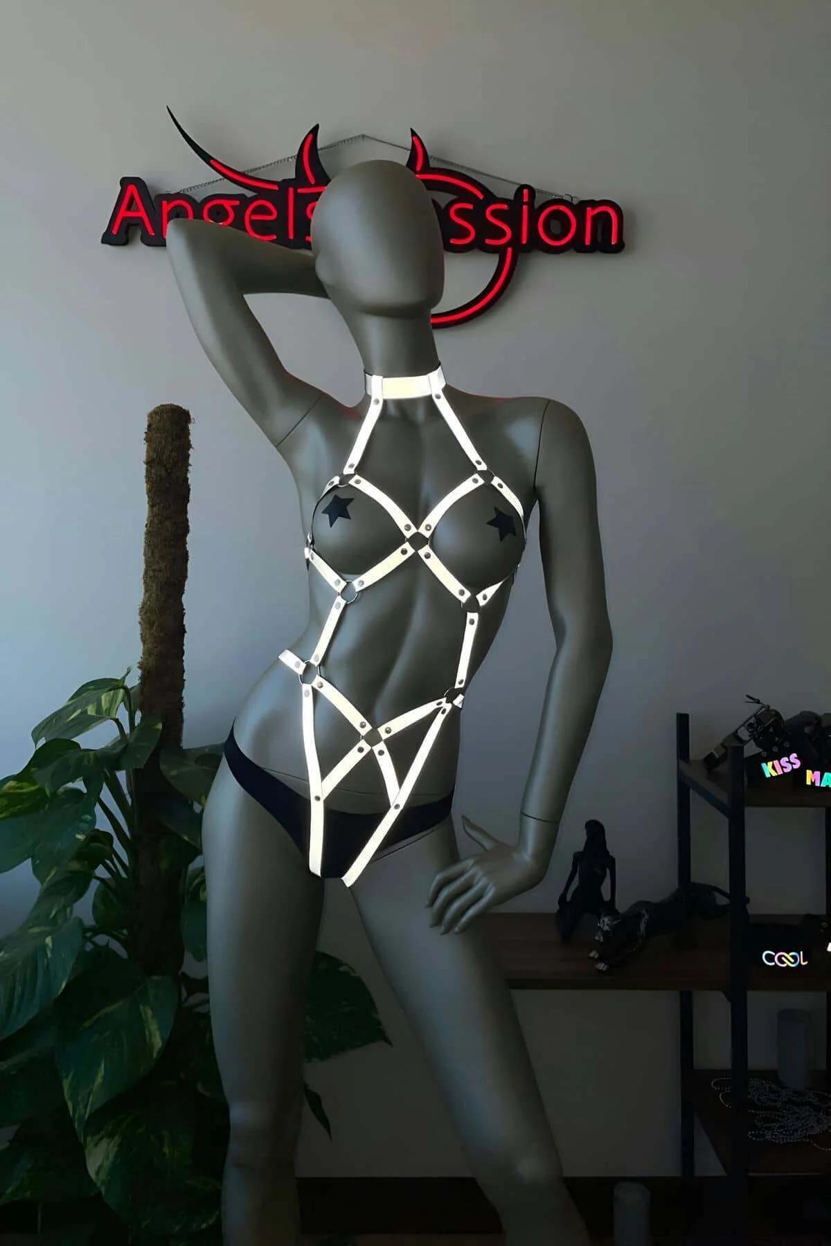 Reflective Full Body Harness with Star Accents