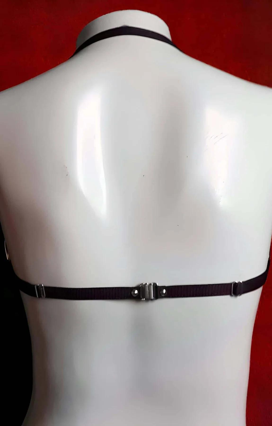 Strappy O-Ring Chest Harness Bra