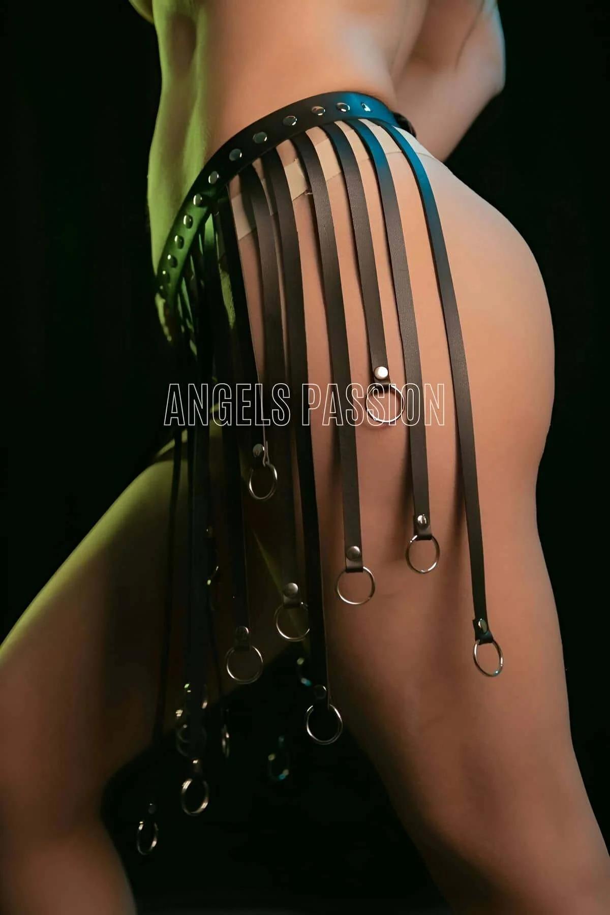 Fringe Harness Skirt with O-Ring Details