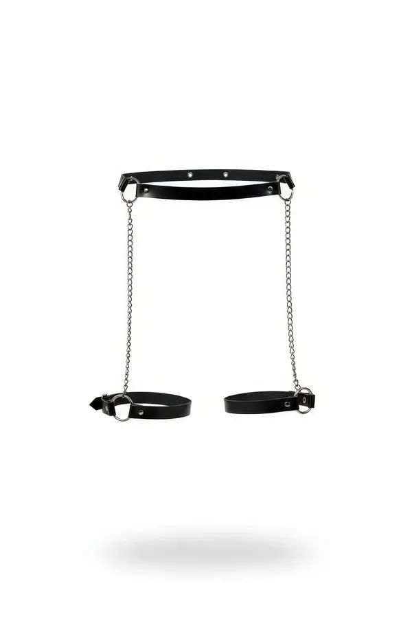 Double Chain Thigh Harness with Adjustable Leg Garters