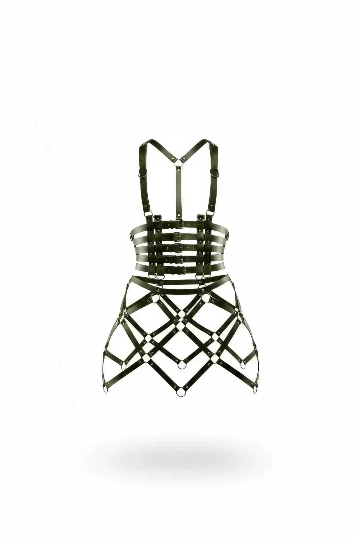 Cage Skirt Harness with Geometric O-Ring Design