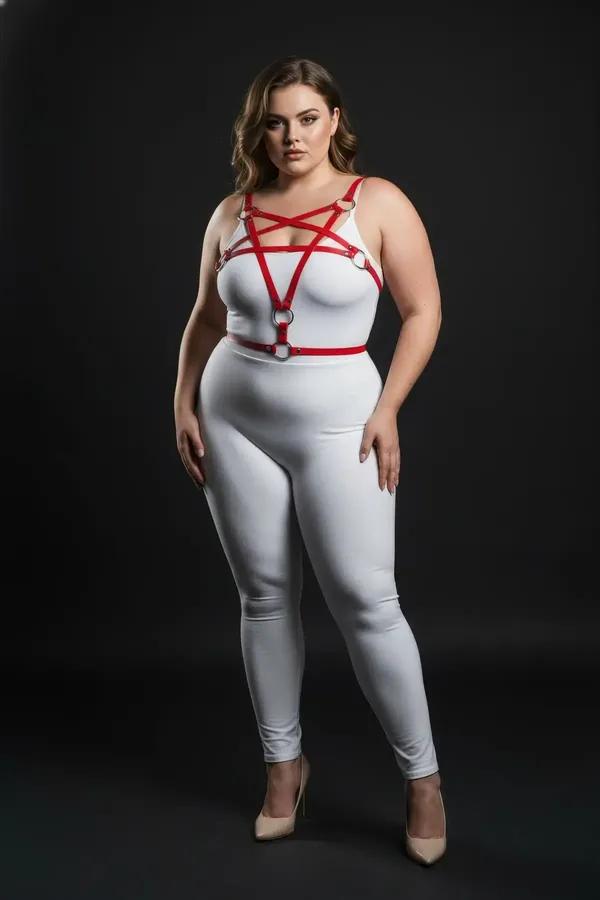 Red Starburst Body Harness