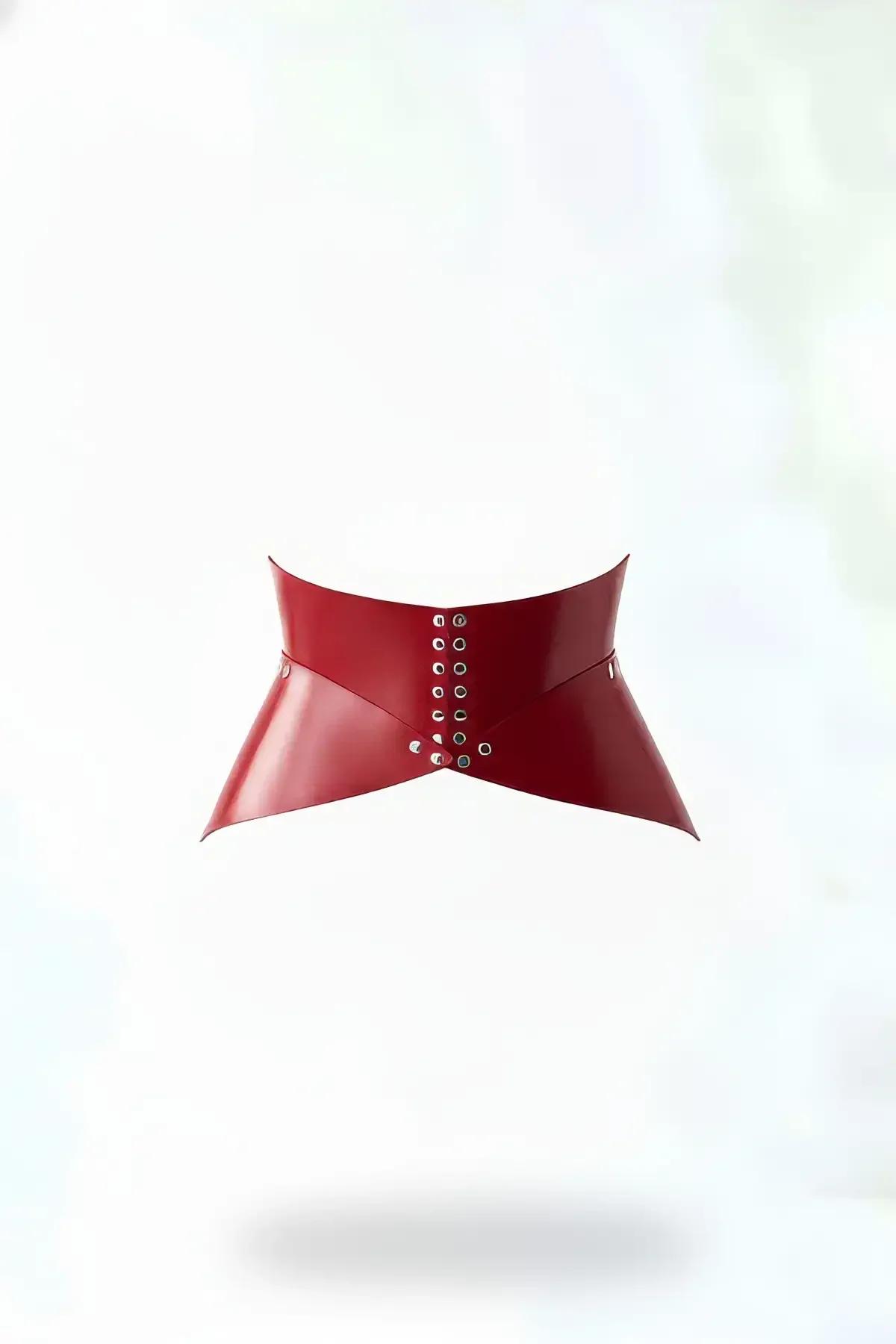 Wide Underbust Corset-Style Waist Harness with Eyelets
