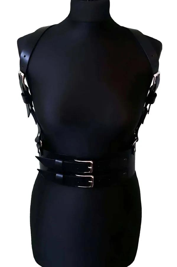 Strappy Faux Leather Body Harness Belt