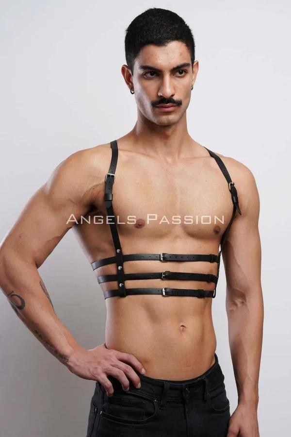 Adjustable Strappy Chest Harness with Buckles