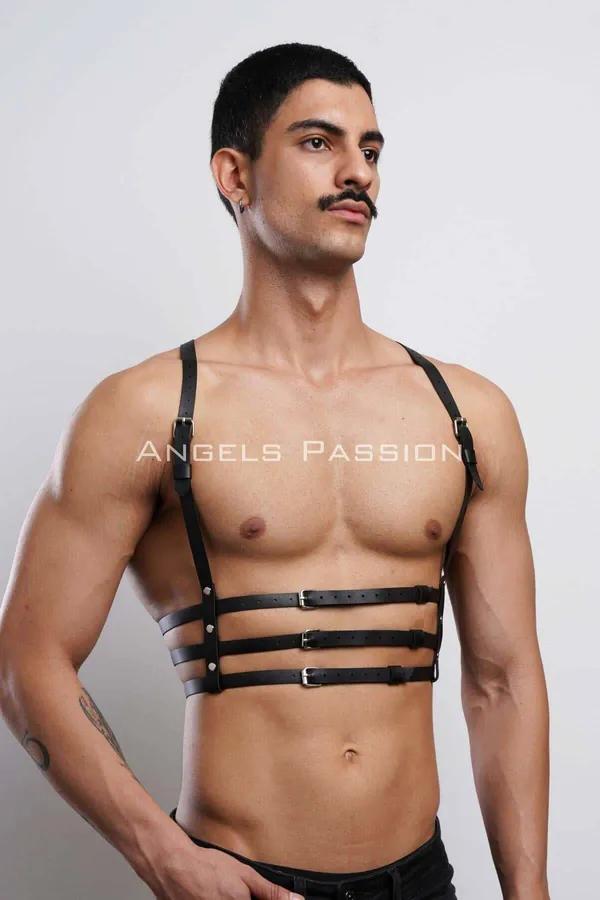 Adjustable Strappy Chest Harness with Buckles