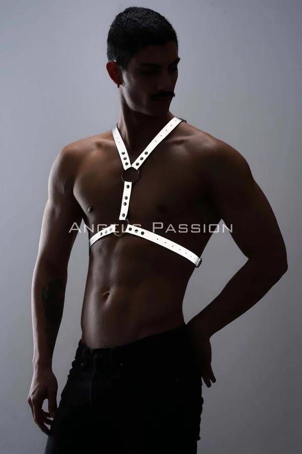 Reflective Chest Harness with O-Ring Accents