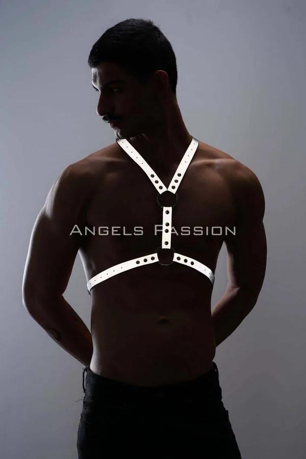 Reflective Chest Harness with O-Ring Accents