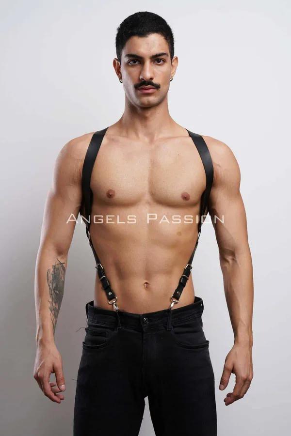 Adjustable Faux Leather Shoulder Harness