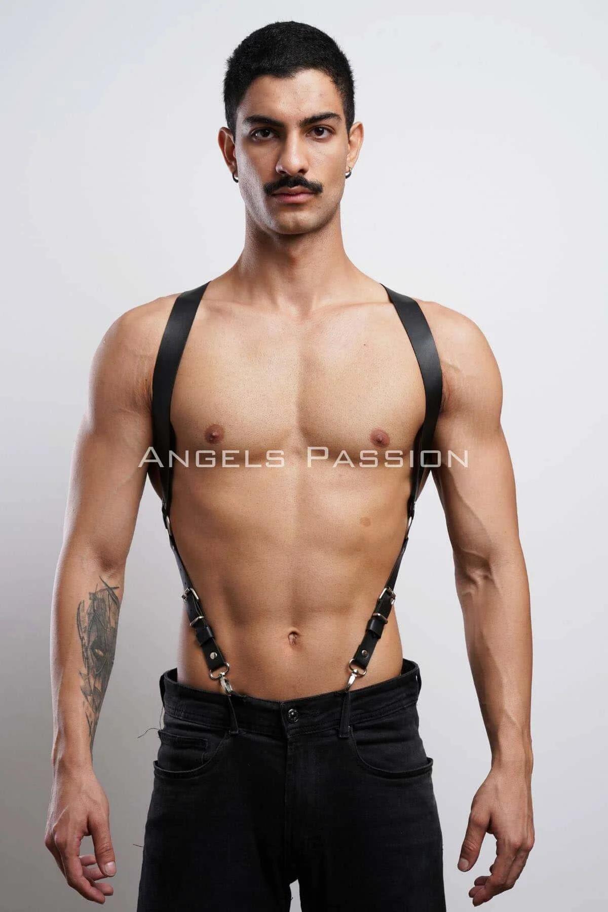 Adjustable Faux Leather Shoulder Harness