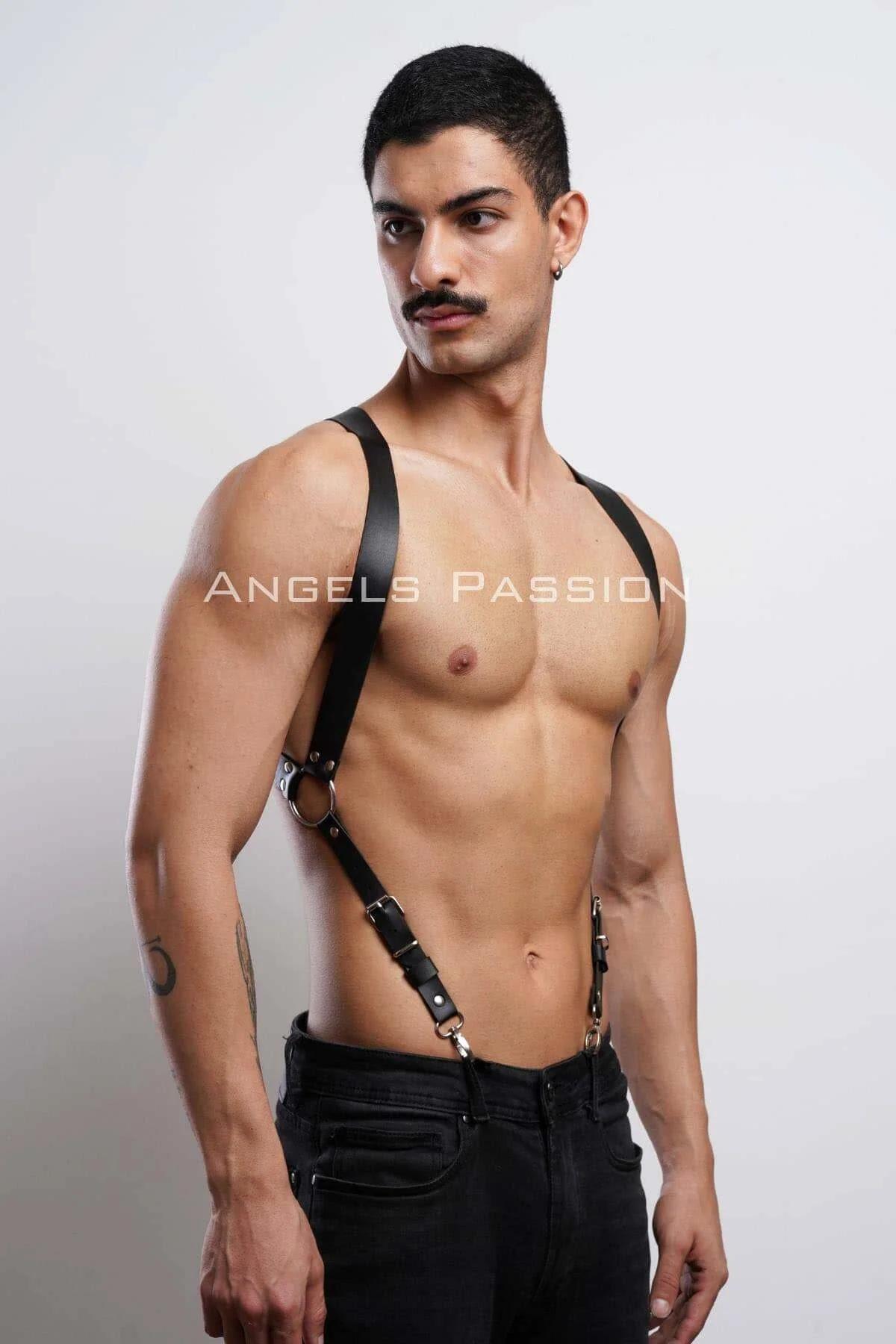 Adjustable Faux Leather Shoulder Harness