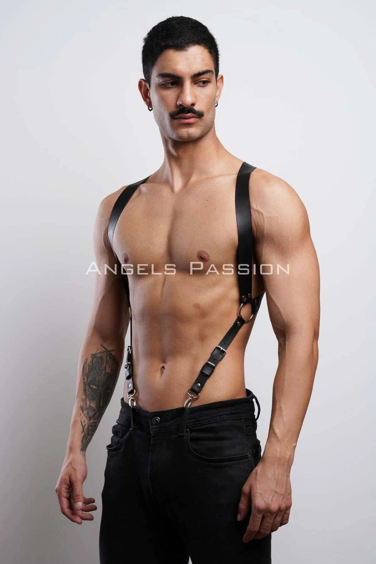 Adjustable Faux Leather Shoulder Harness
