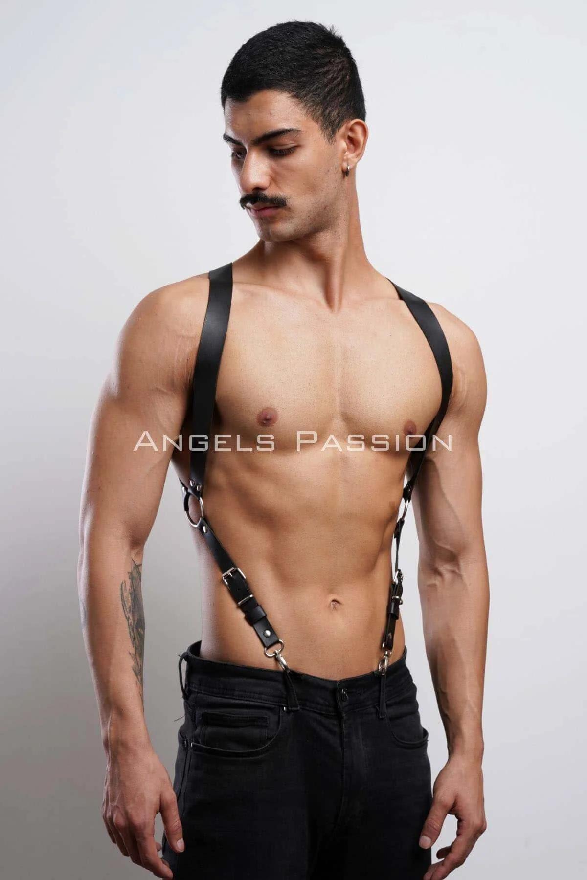 Adjustable Faux Leather Shoulder Harness