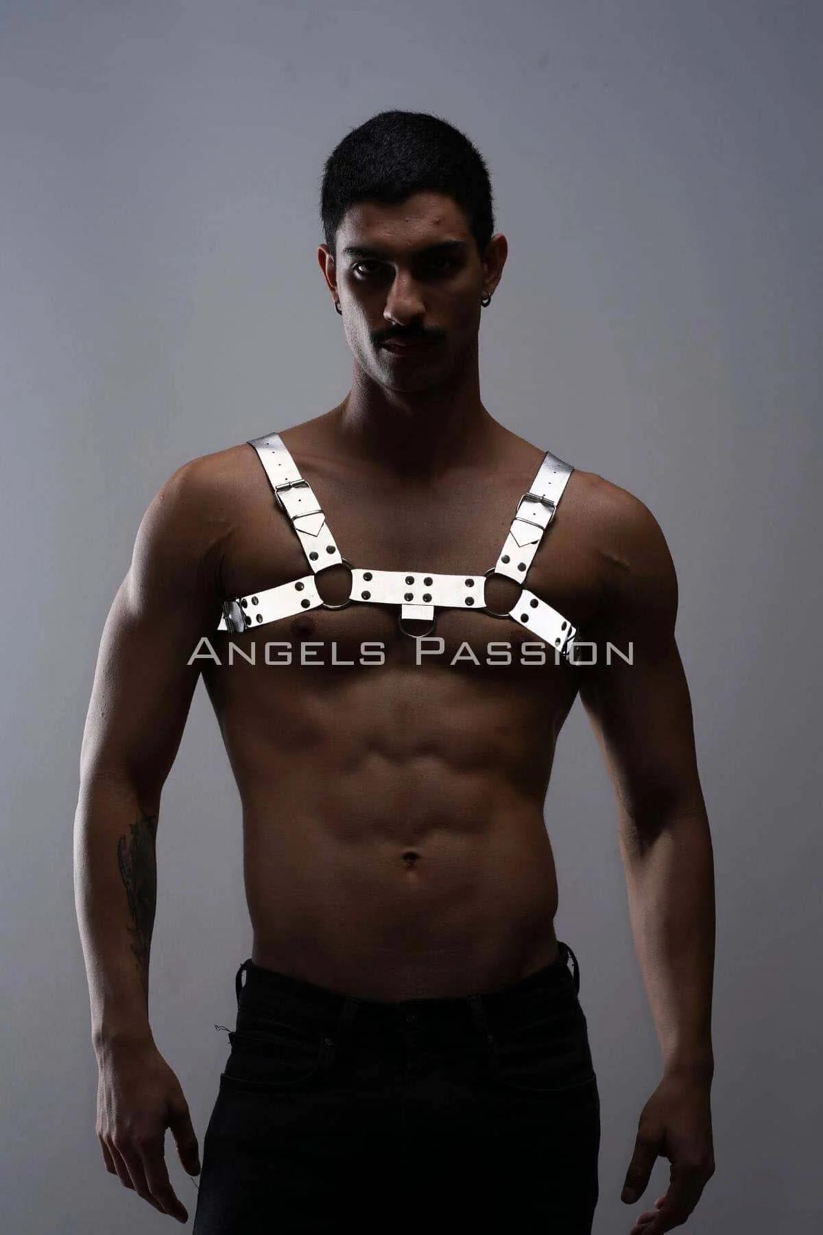 Reflective Chest Harness with O-Ring Accents