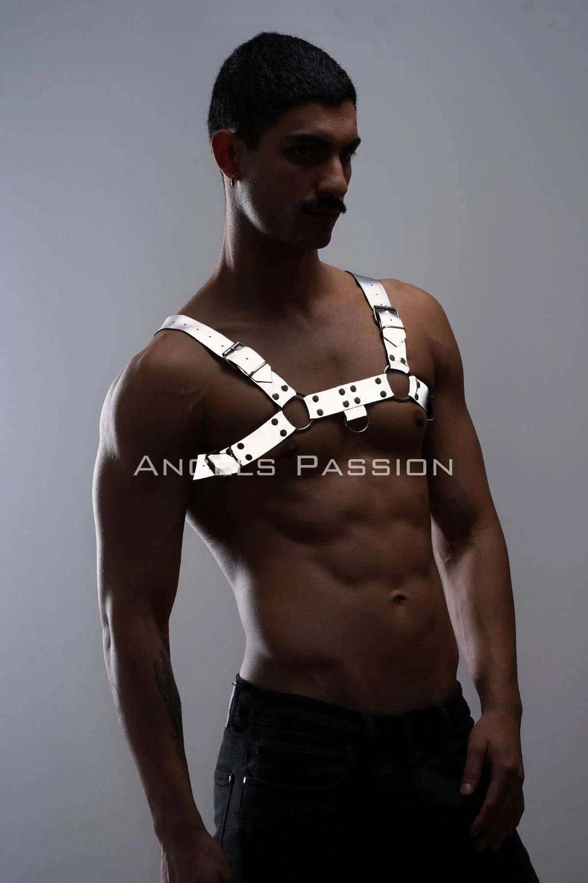 Reflective Chest Harness with O-Ring Accents