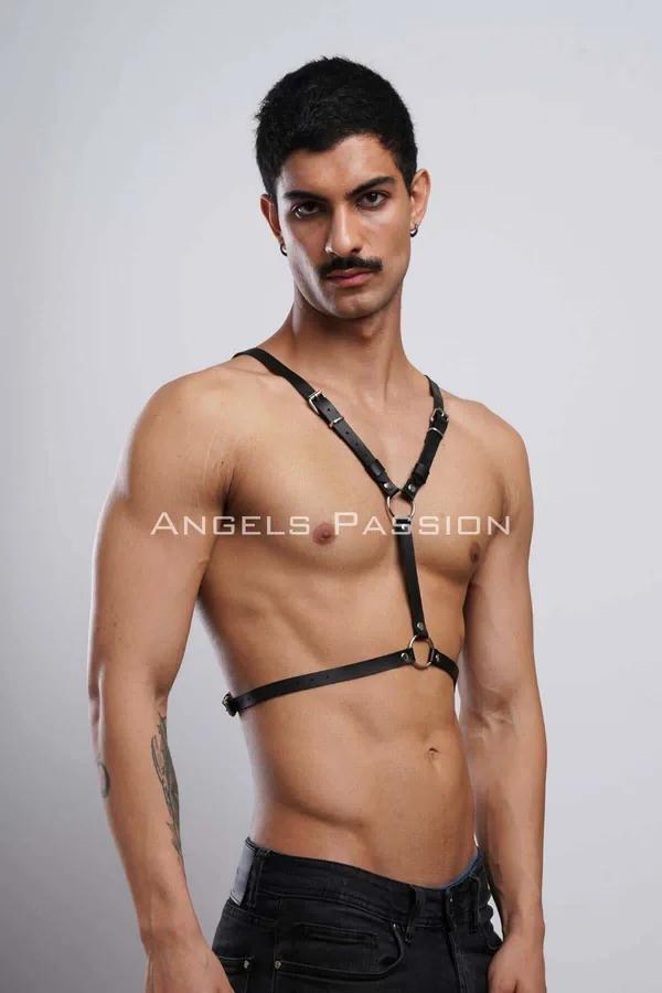 Bat Wing Body Harness with O-Ring Accents