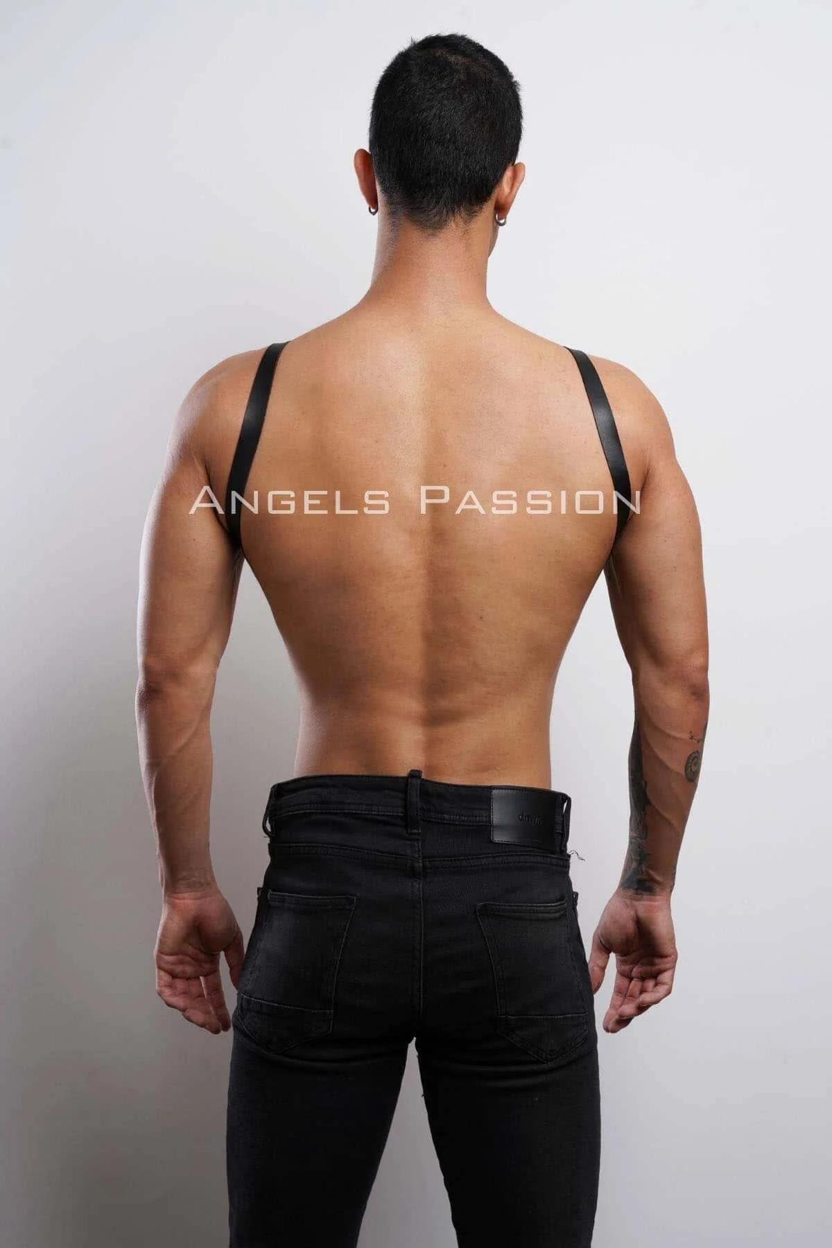 Adjustable Faux Leather Chest Harness