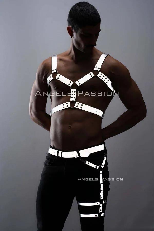 Reflective Chest & Leg Harness Set