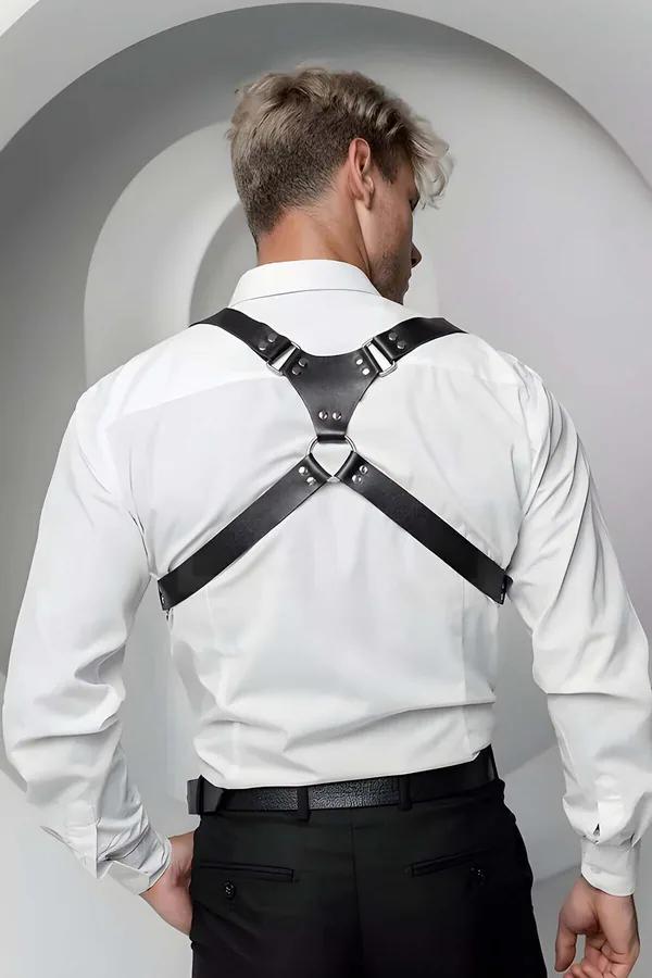 Adjustable Faux Leather Shoulder Harness