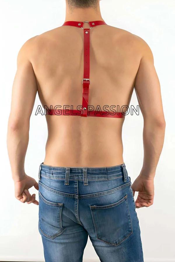 Adjustable Faux Leather Chest Harness