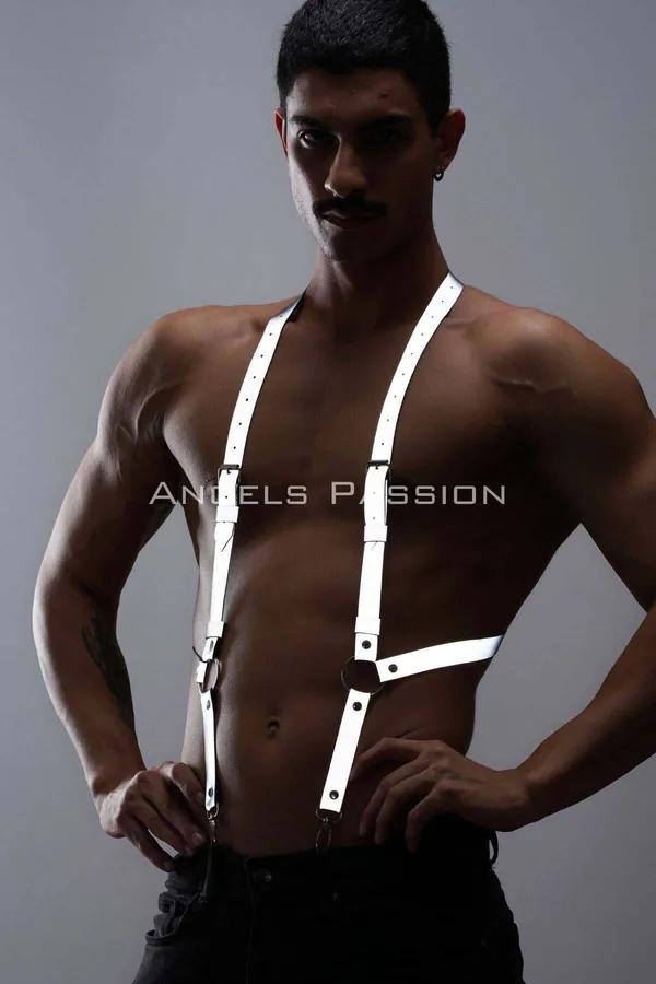 Reflective Chest Harness with O-Ring Detail