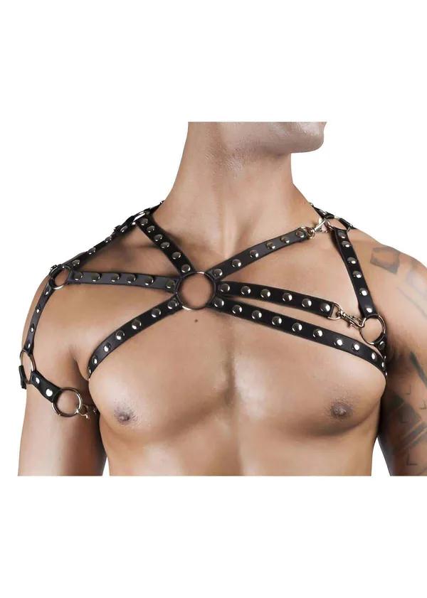 Cross-Strap Chest Harness with O-Ring Hardware
