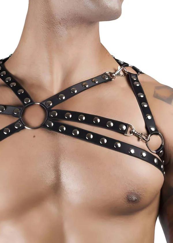 Cross-Strap Chest Harness with O-Ring Hardware