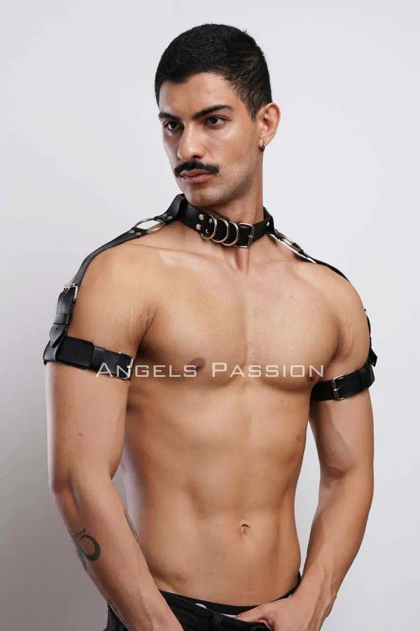 Choker & Shoulder Harness with O-Ring Accents