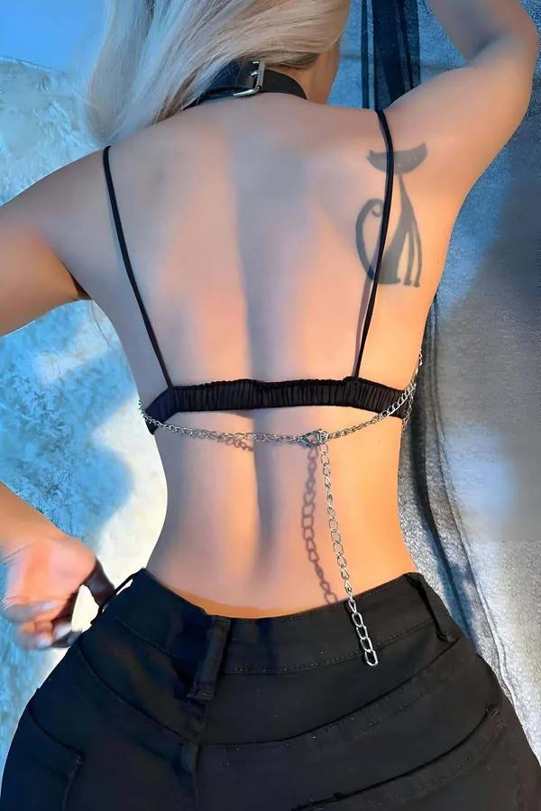 Chain Body Harness with O-Ring Accents
