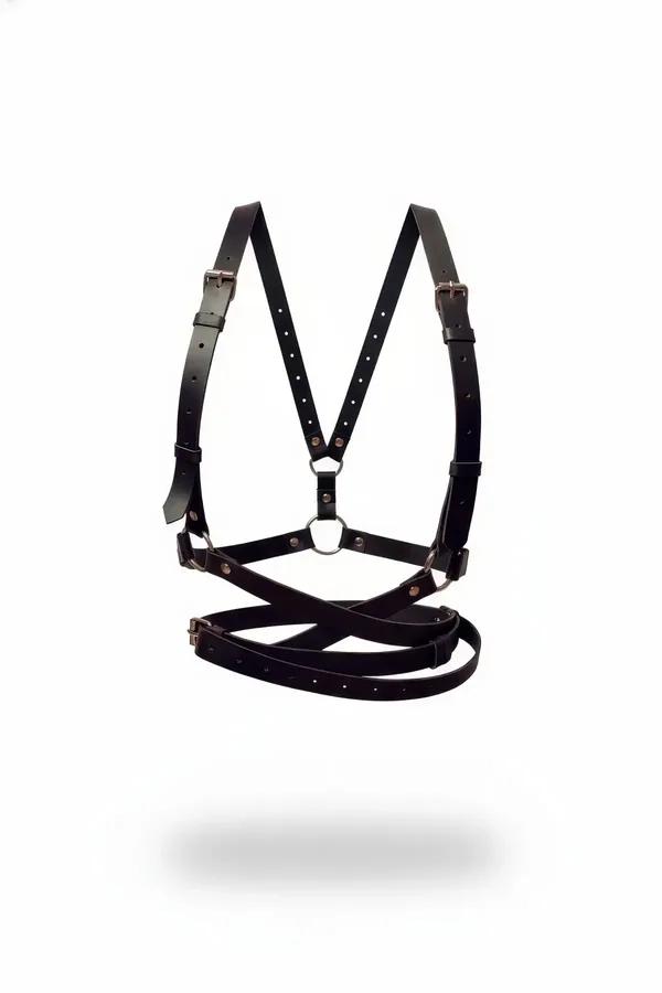 Full Body Harness with Criss-Cross Waist Straps & O-Rings