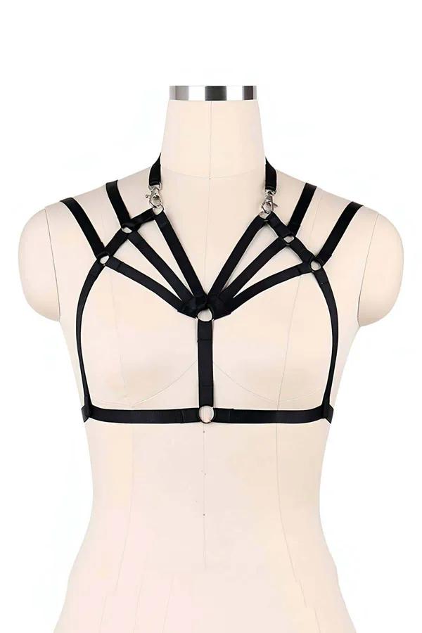 Strappy Chest Harness with O-Rings