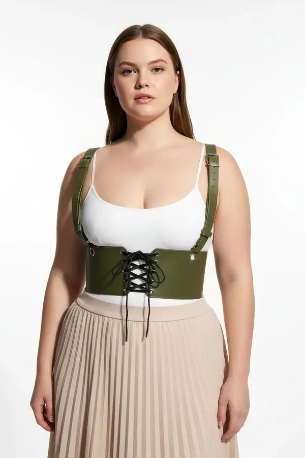 Underbust Corset Harness with Shoulder Straps