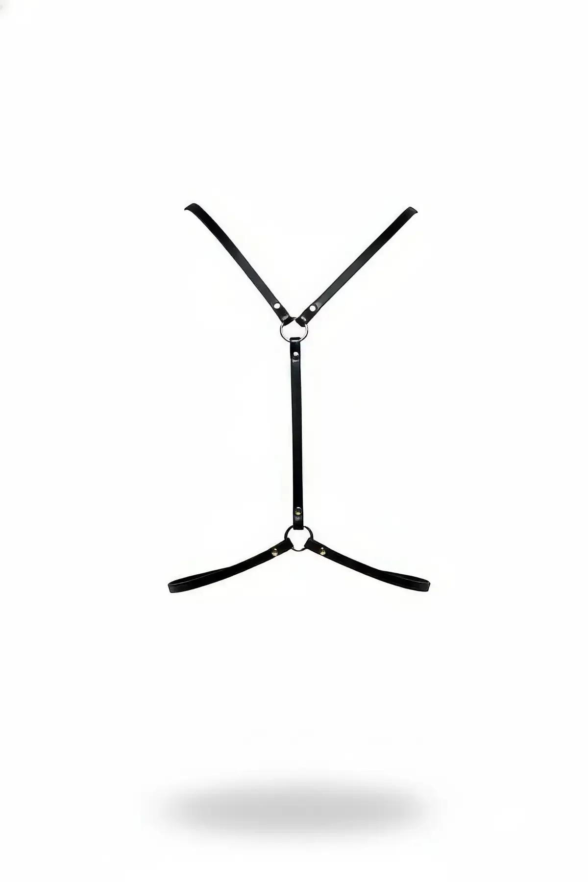 Minimalist Adjustable Faux Leather Body Harness