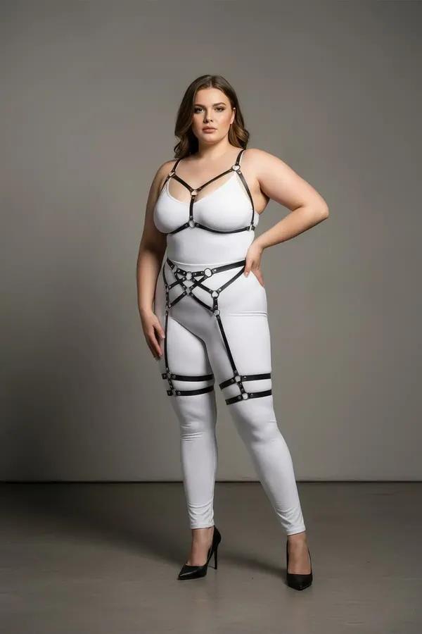 Full Body Harness with Garter Straps