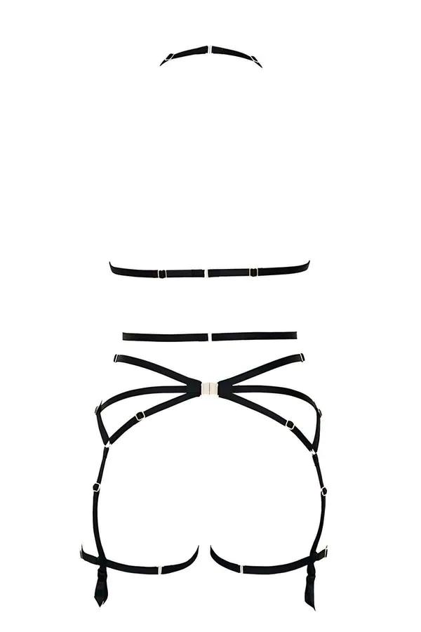 Strappy Full Body Harness with O-Rings