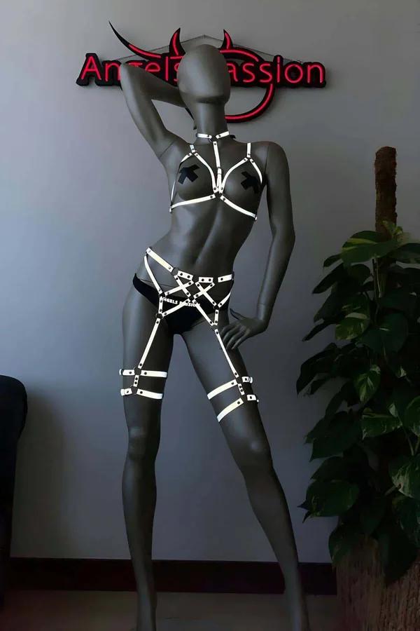 Reflective Full Body Harness with Thigh Straps