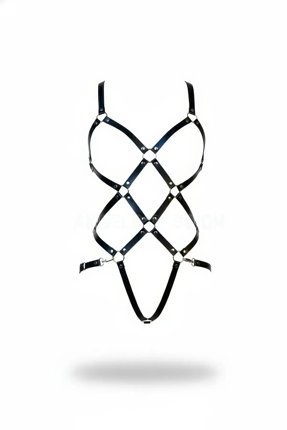 Strappy Cage Body Harness with O-Rings